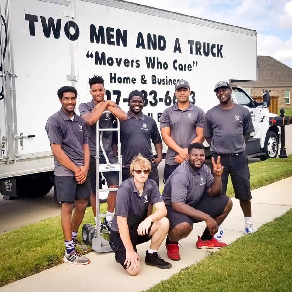 TWO MEN AND A TRUCK crew of 7 men