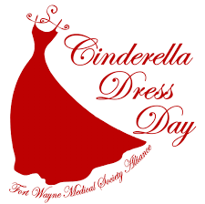 Logo of a Dress and Cinderella Dress Day Text