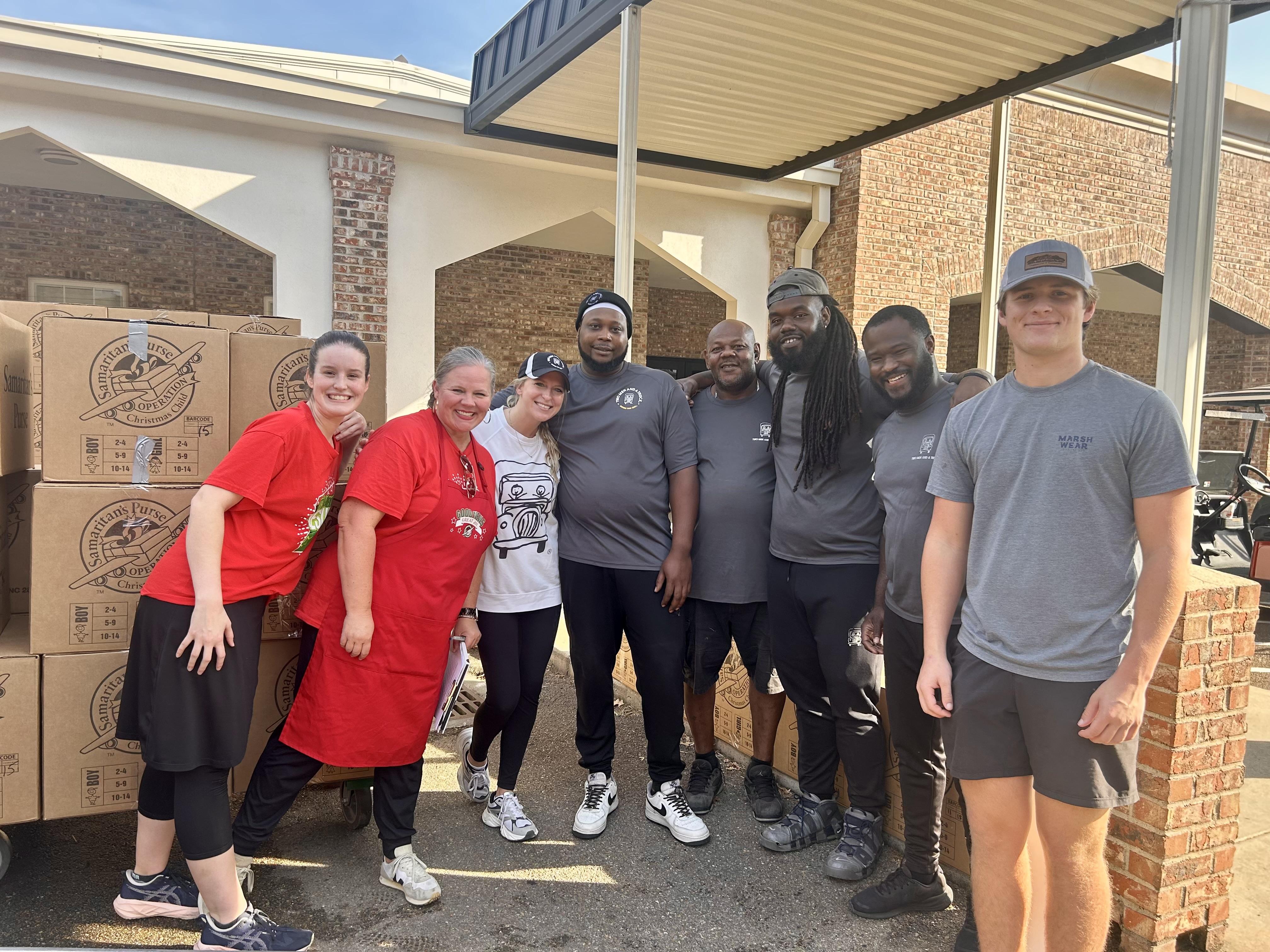 Movers and Volunteers with Operation Christmas Child
