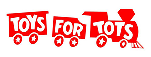 Toys for Tots - red train logo