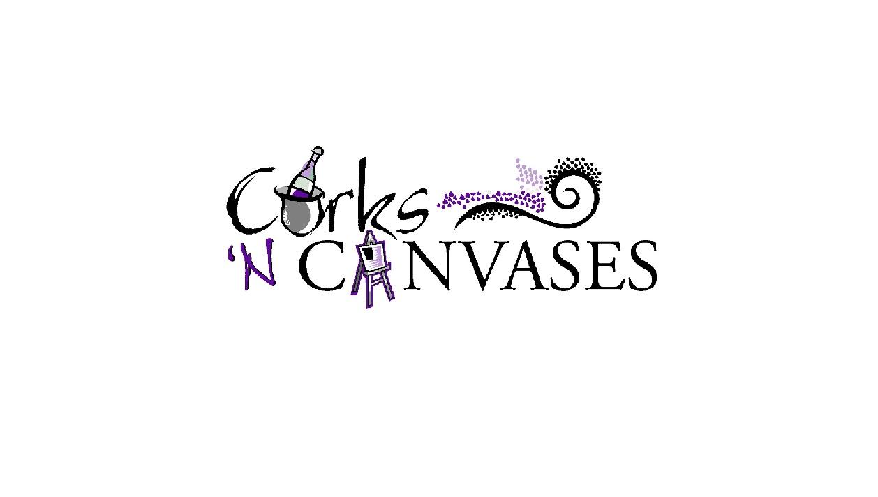 Corks 'N Canvases Logo