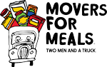 logo for movers for meals charity in fort wayne