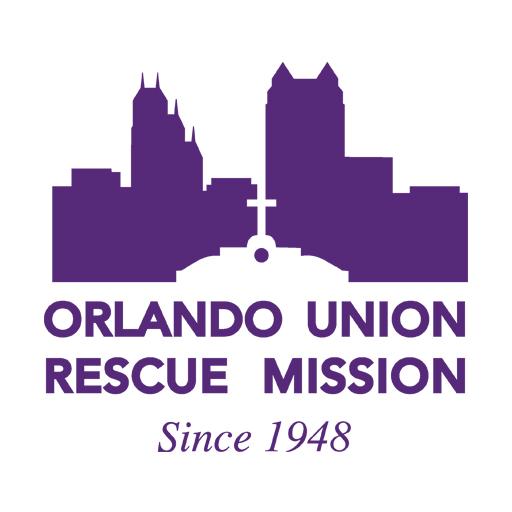 Purple logo - Orlando Union Rescue Mission since 1948
