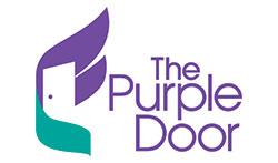 logo of the purple door charity
