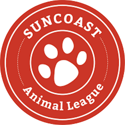 logo for suncoast animal league in pinellas county