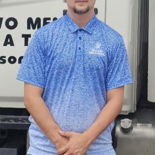 Dale in front of truck