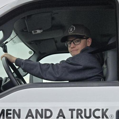 Driver in truck