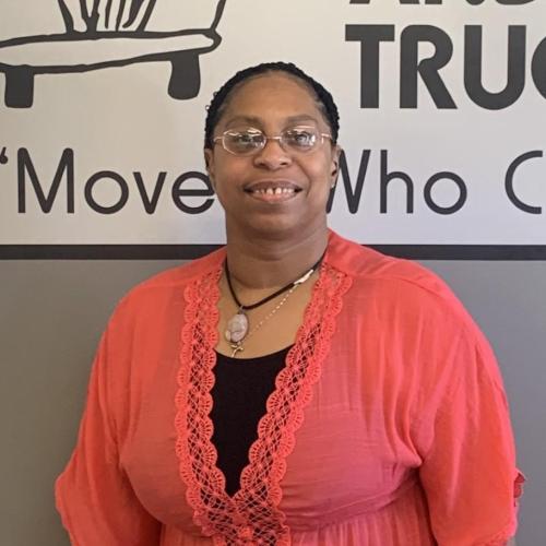Angelique - customer service representative with two men and a truck