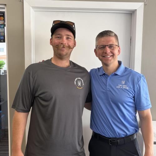 Dahlton with our manager Mike