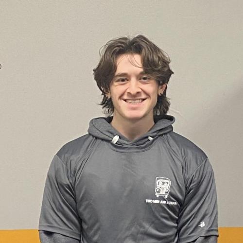 Kaleb Egri - customer service rep with two men and a truck