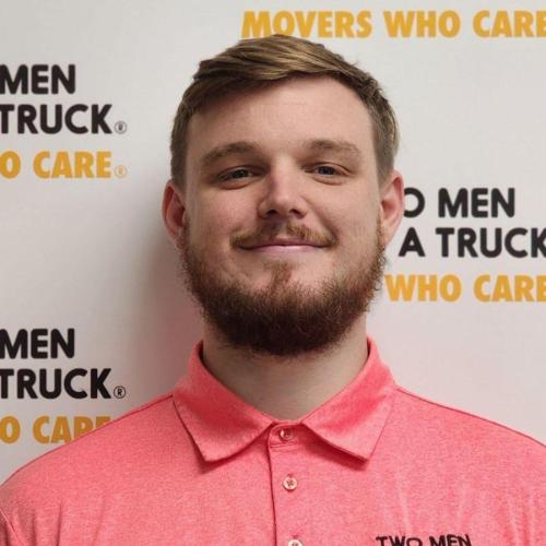 ryan massey wearing a pink shirt