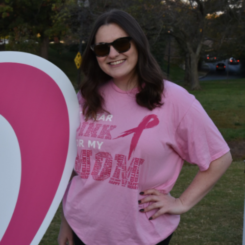 Sales and Marketing Manager Kayla Glicker at the 2024 American Cancer Societies Making Strides against Breast Cancer
