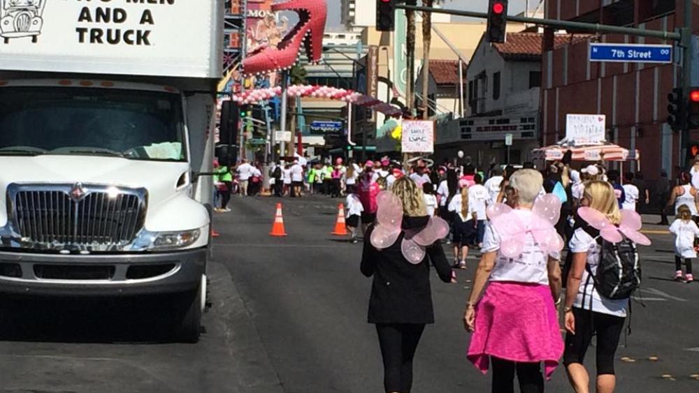 TWO MEN AND A TRUCK truck at Race for the Cure