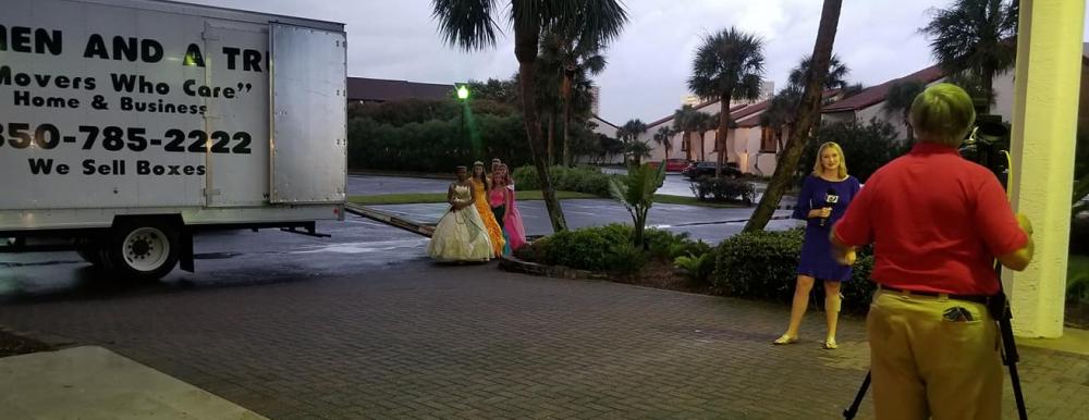 TWO MEN AND A TRUCK Panama City "Delivers" the Princesses for the Princess Ball