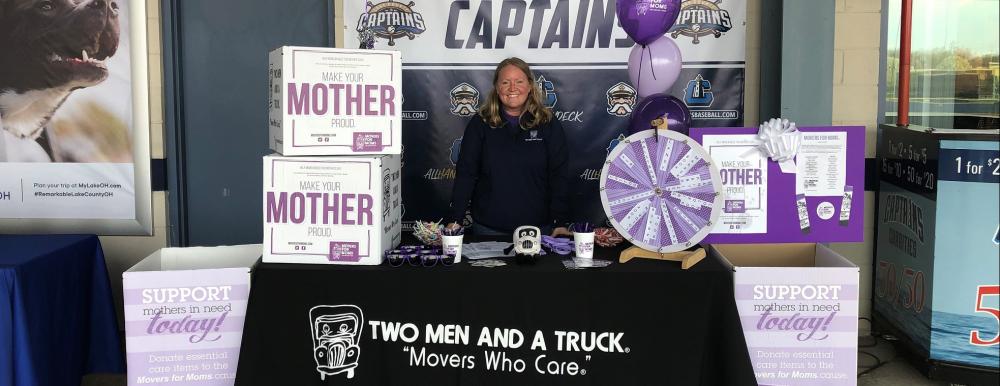 Movers for Moms event at the Lake County Captains game