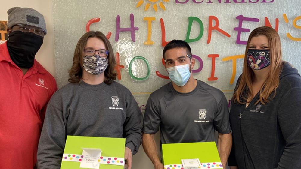 TWO MEN AND A TRUCK Cheeriodicals delivery Sunrise Children's Hospital
