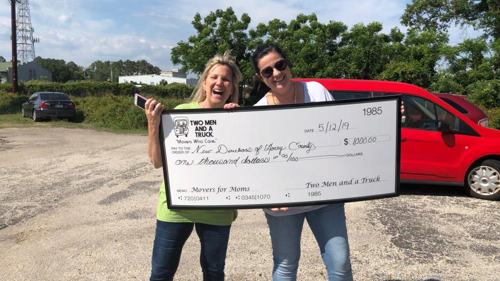 New directions of Horry County received a check for much needed discretionary funds due to your generous donations!