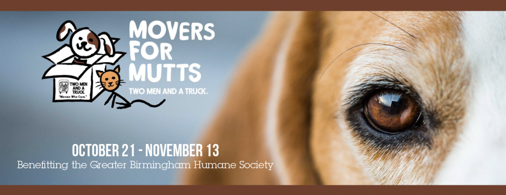 Movers for Mutts in Birmingham Alabama benefitting the Greater Birmingham Humane Society