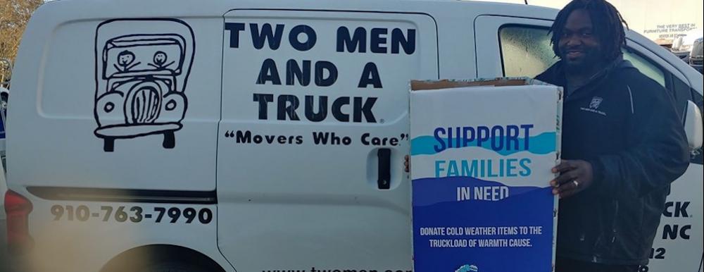 Two men and a truck wilmington Truckload of Warmth 2019