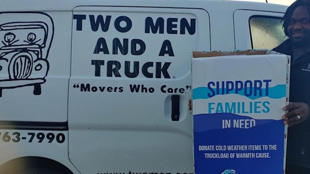 Two men and a truck wilmington Truckload of Warmth 2019