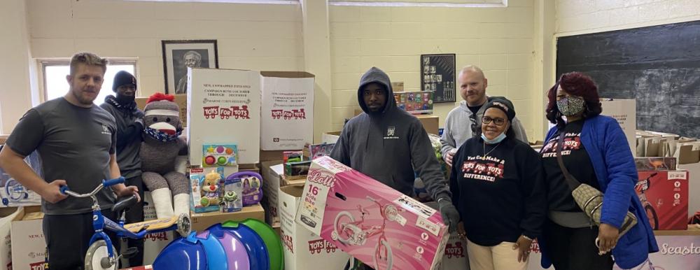 team with toys for tots