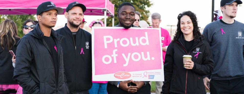 Two Men and A Truck Springfield Mile Marker Sponsors of Making Strides Against Breast Cancer 2018