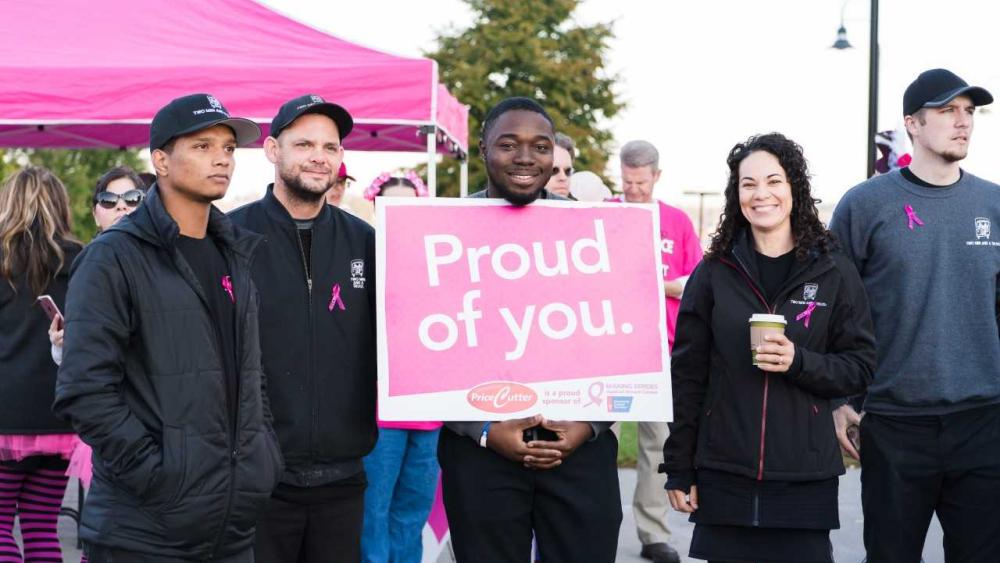 Two Men and A Truck Springfield Mile Marker Sponsors of Making Strides Against Breast Cancer 2018