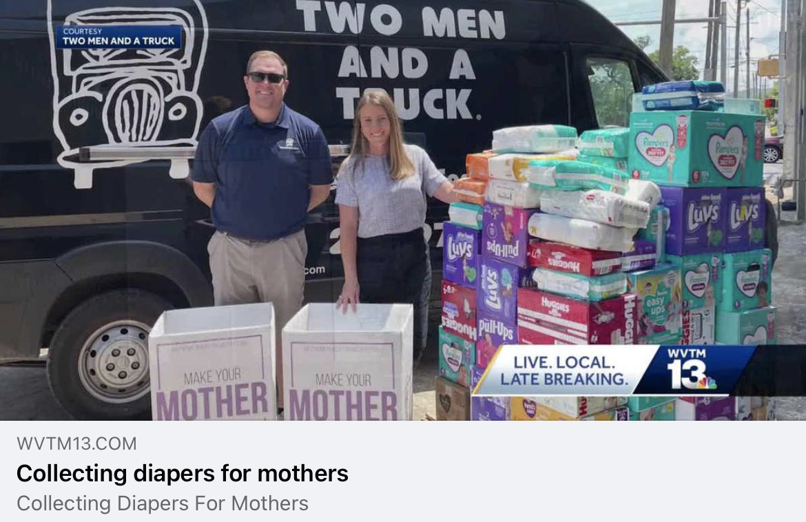TWO MEN AND A TRUCK, Birmingham moving company, on WVTM13 News