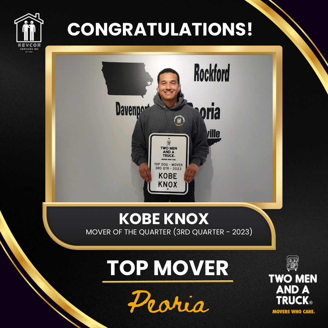 Kobe peoria mover of the quarter 3