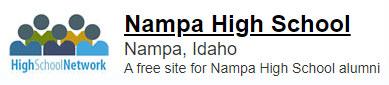 Nampa High School info with High School Network Logo