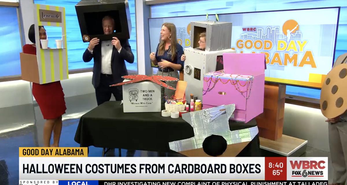Box costumes with WBRC news anchors 2025