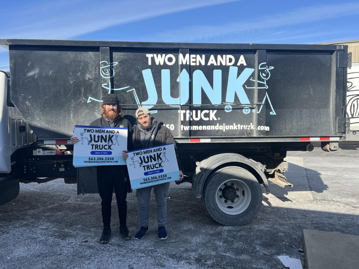 two men and a junk truck quad cities picture