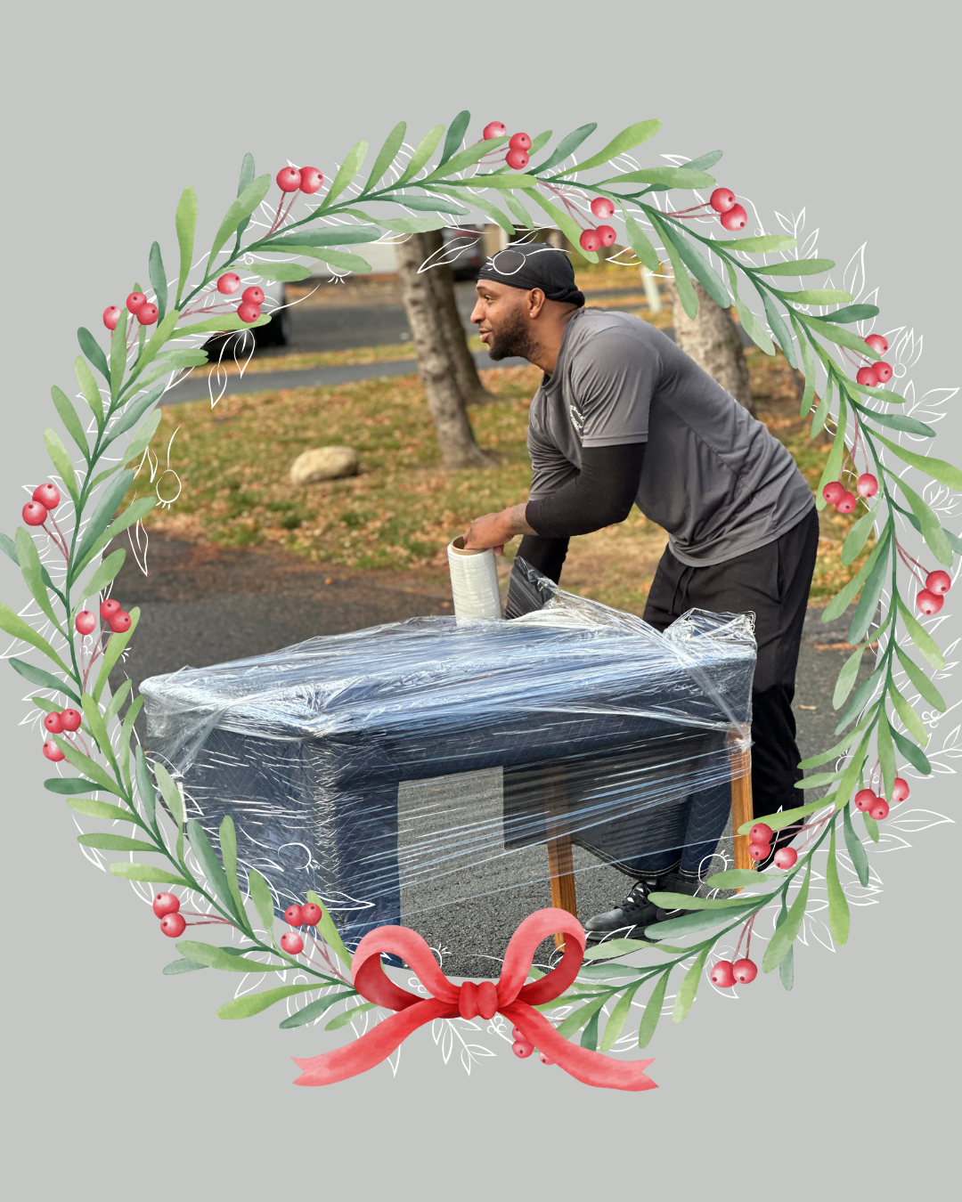 Mover wraps furniture