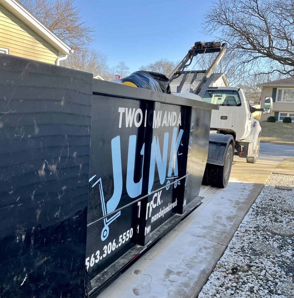 rock island, il junk removal job that TWO MEN AND A JUNK TRUCK did