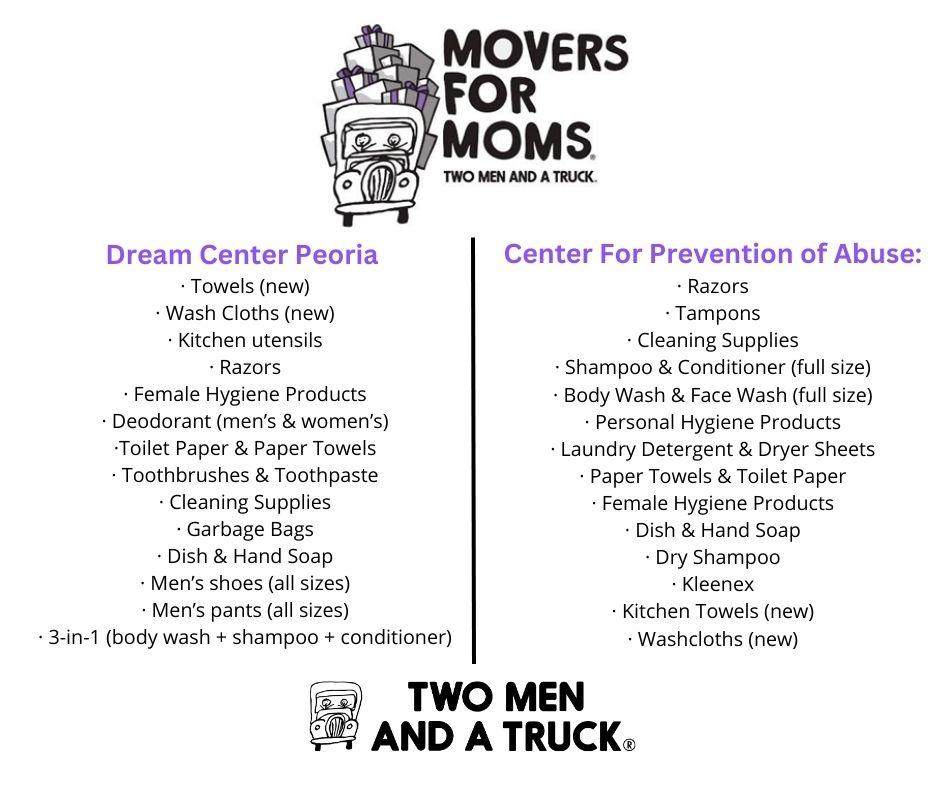 peoria movers for moms wish list