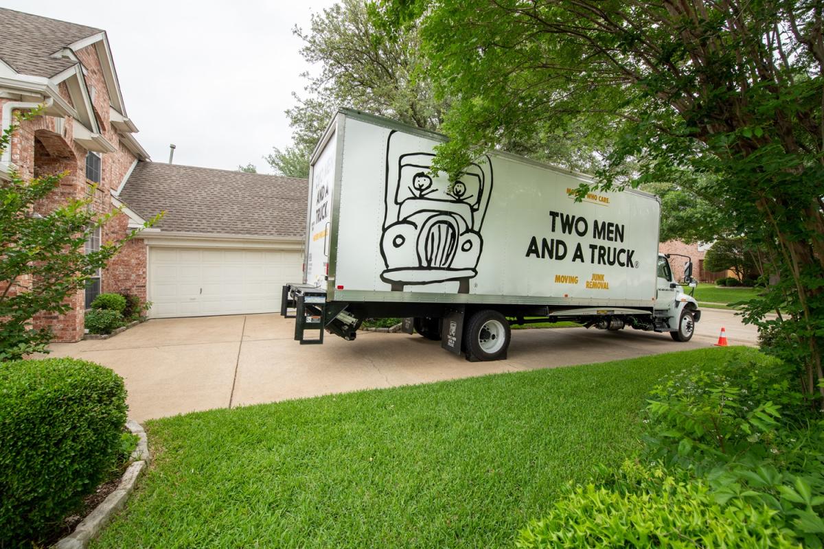 Moving Truck At A Home Move