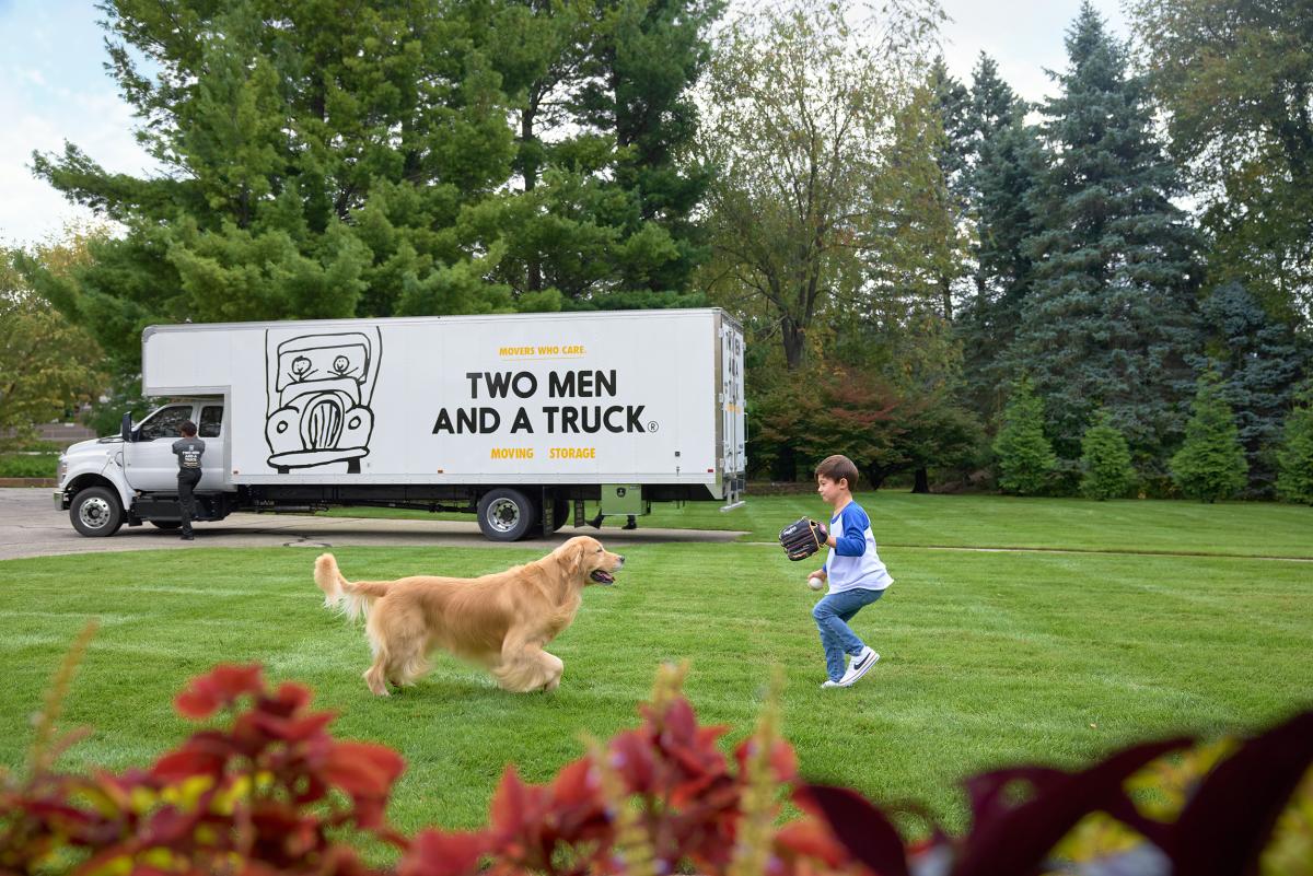 TWO MEN AND A TRUCK moving a family