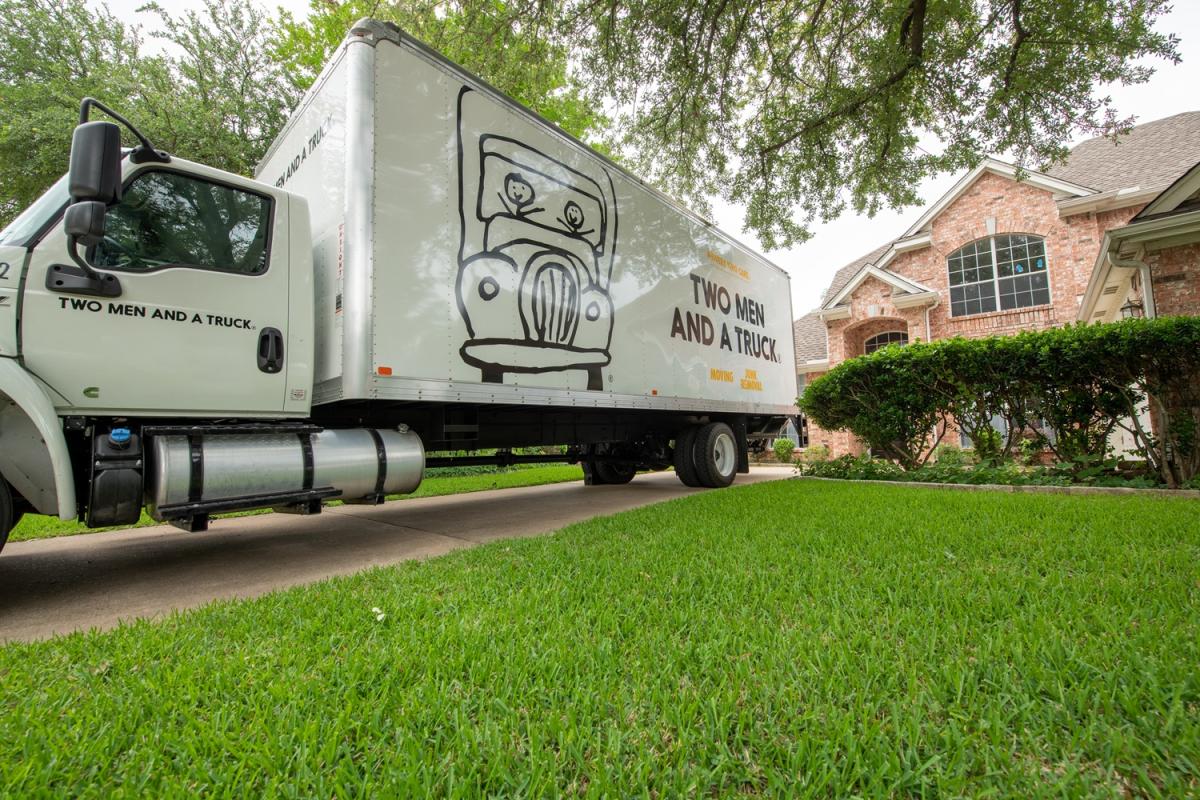 Moving Truck In Driveway