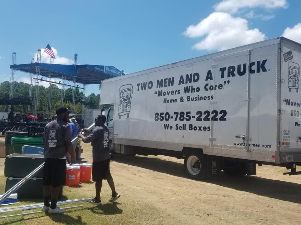 TWO MEN AND A TRUCK Panama City Team Tearing Down 2019 Pepsi Gulf Coast Jam