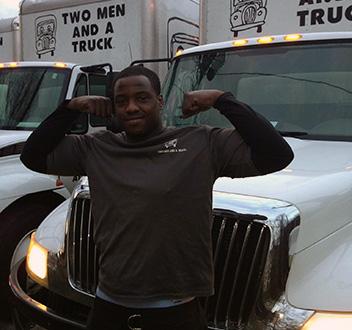 Mover in front of truck