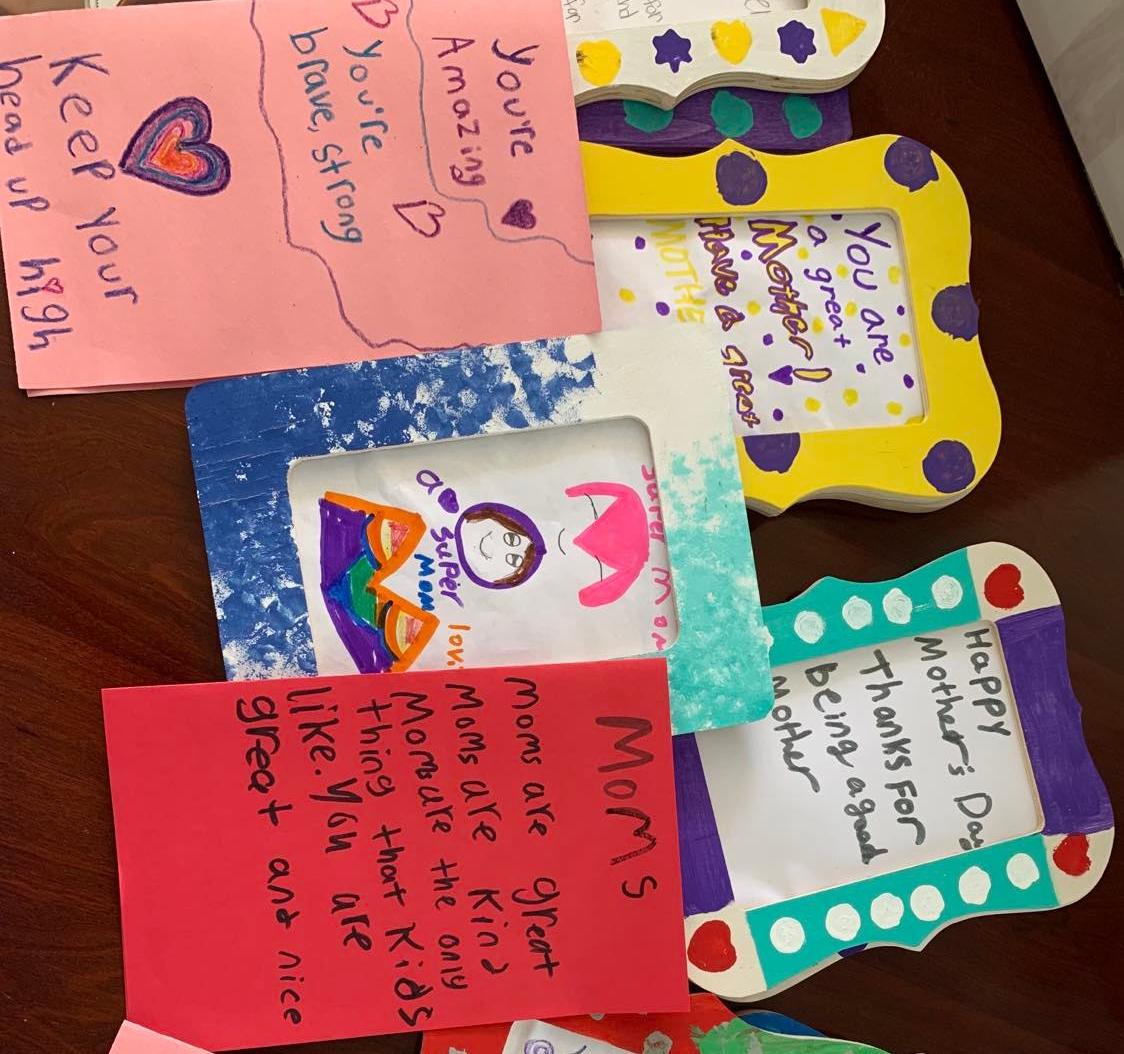 Two Men And A Truck Partners With Valley Ridge Academy to make handmade cards for Movers for Moms