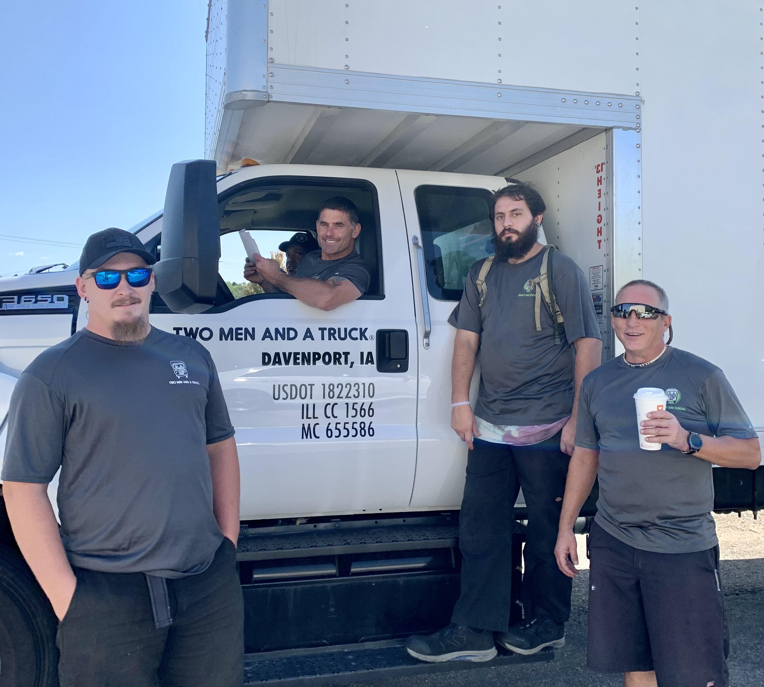 two men and a truck moving company in freeport il