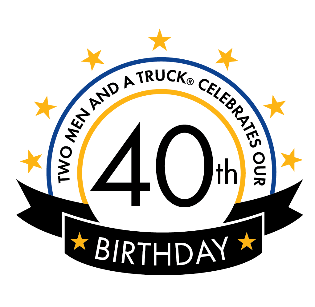 Two Men And A Truck Celebrates Our 40th Birthday Logo