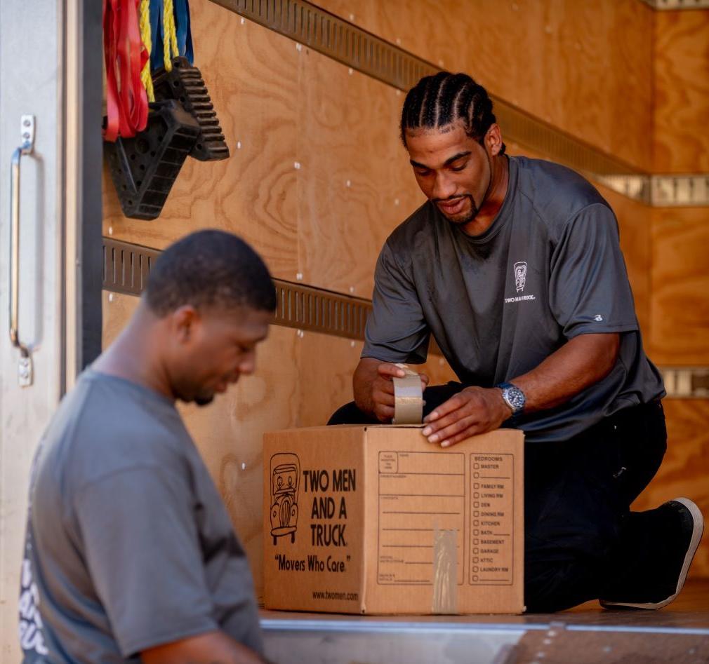 Movers packing
