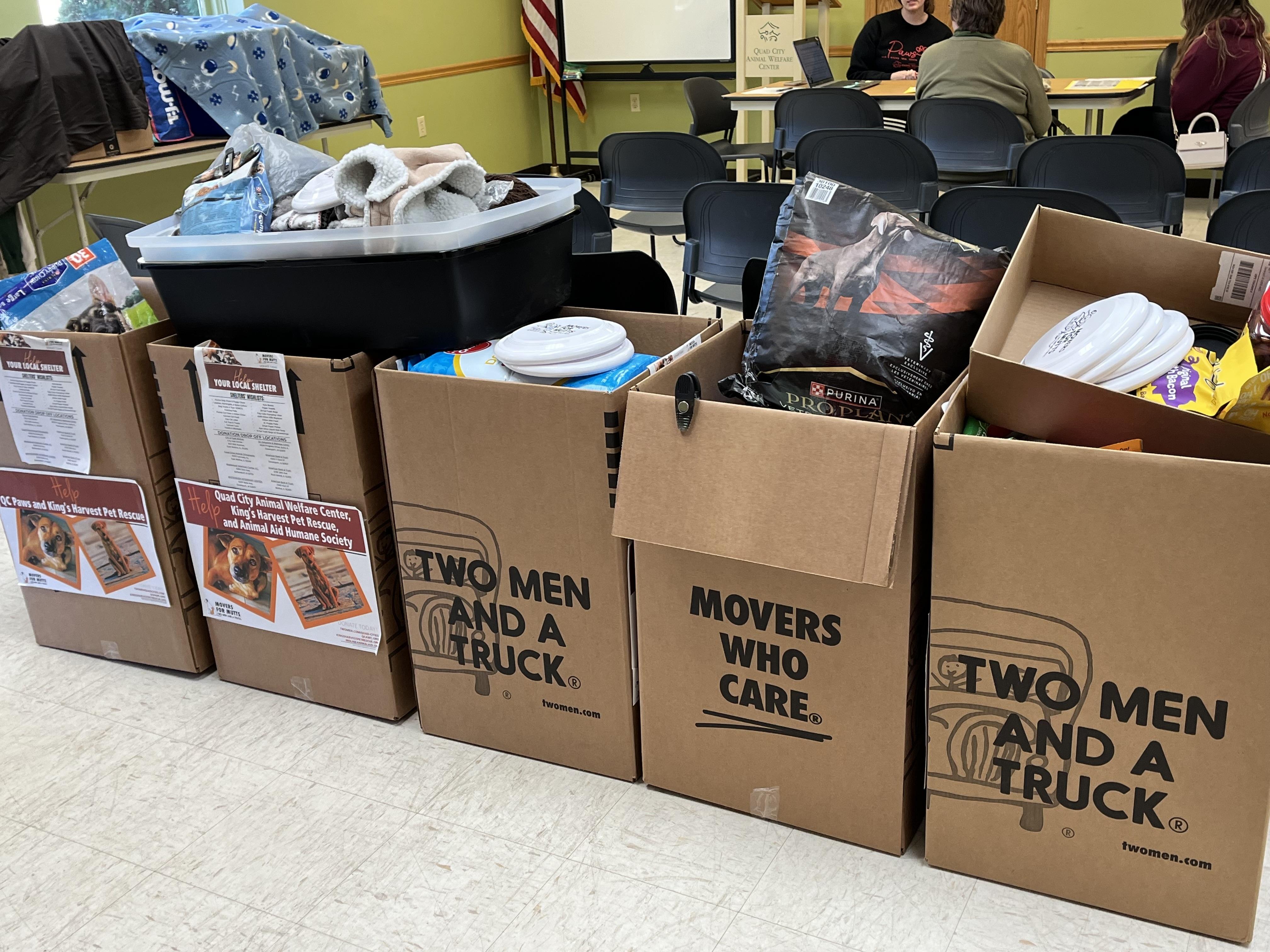 donations from our 2025 movers for mutts campaign