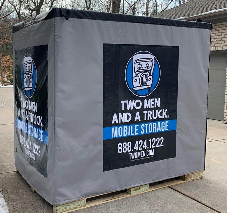 Photo of Mobile Storage containers sitting in a customer&#039;s driveway