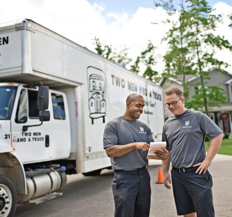 movers from two men and a truck moving company by truck