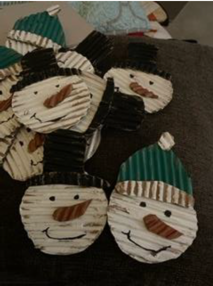 finished snowmen