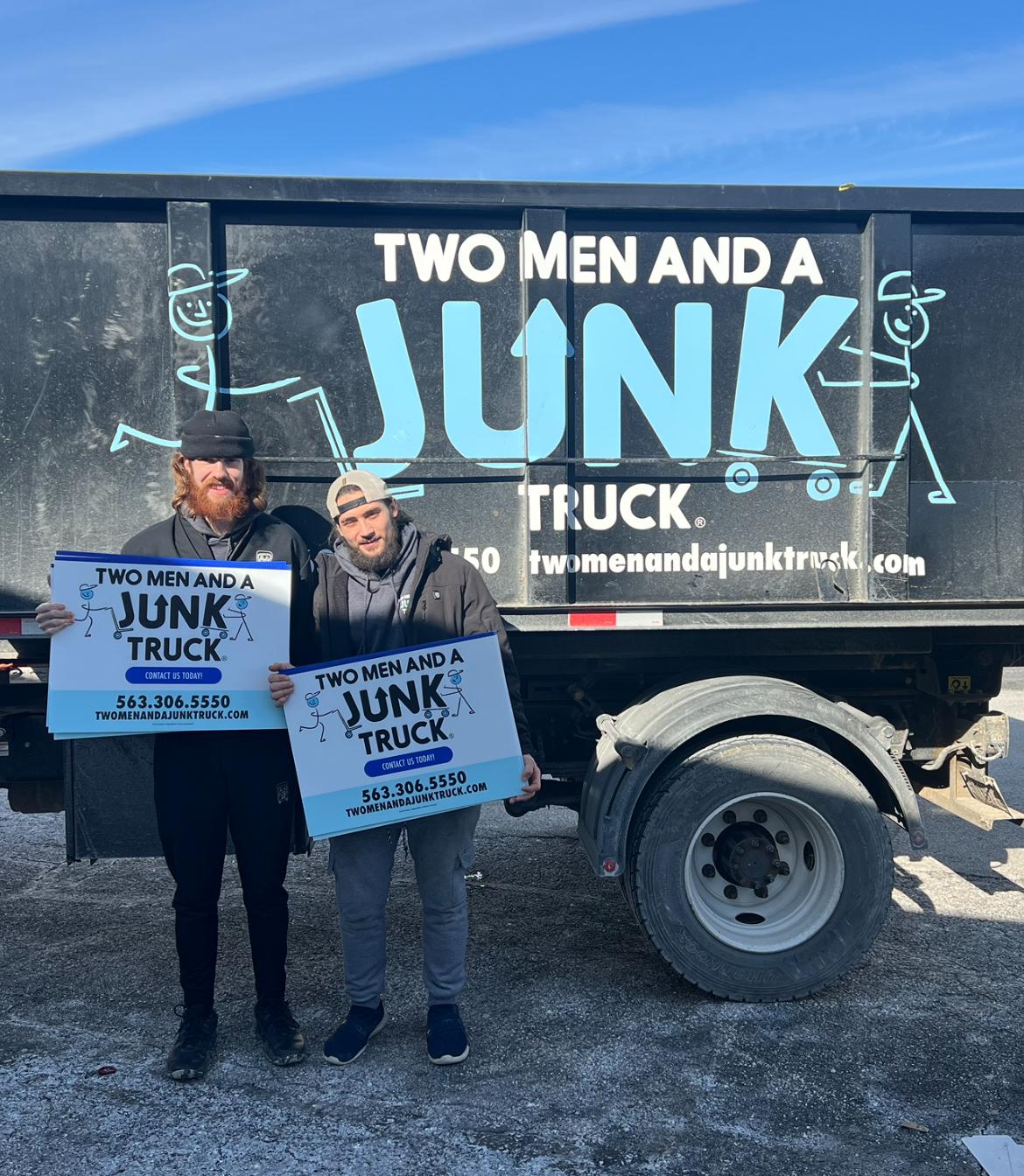 two men and a junk truck quad cities