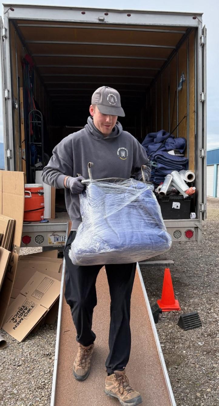 Gage moving the last item on his last move after nearly 2 year of amazing work!